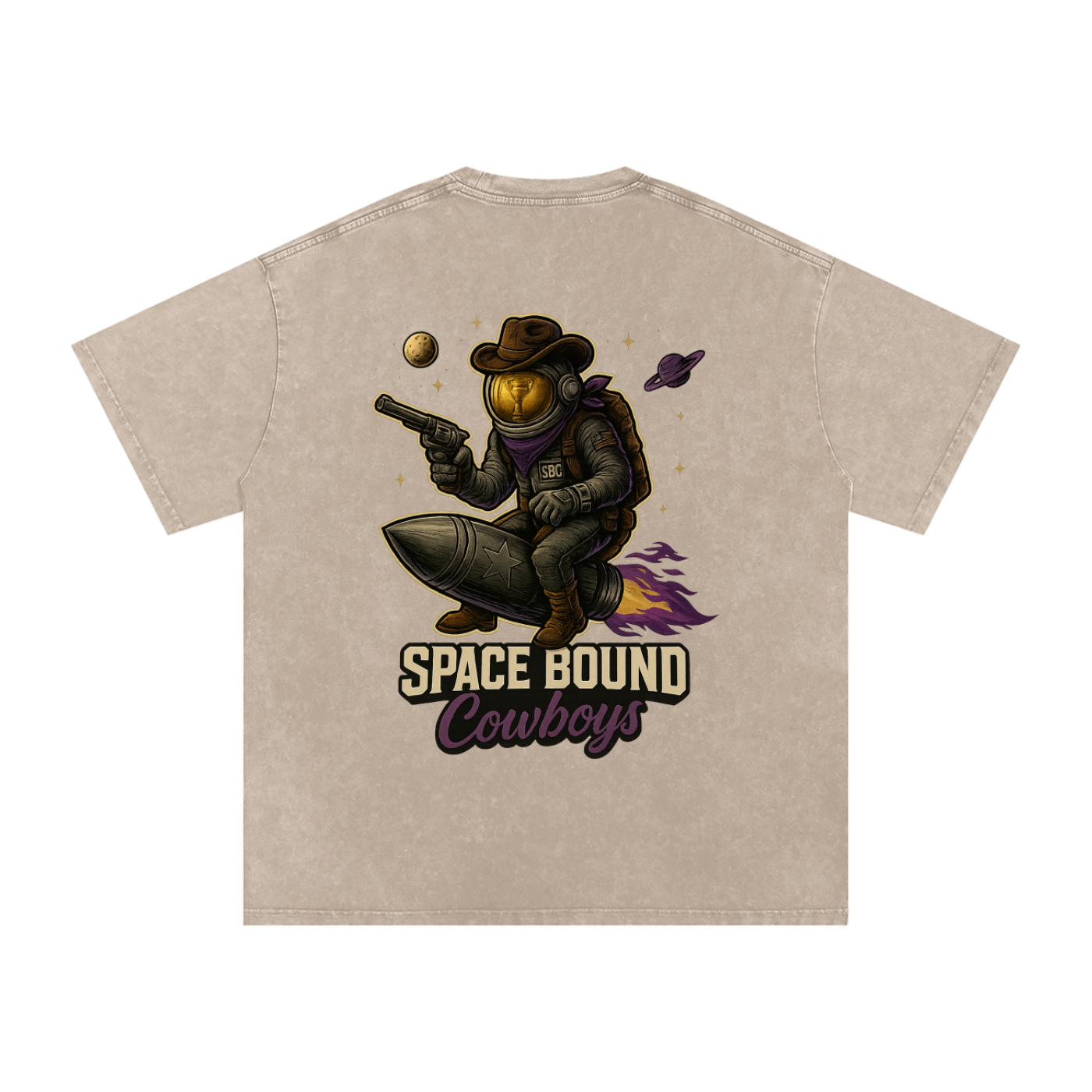 SBC Snow Washed Oversized Cotton T-Shirt